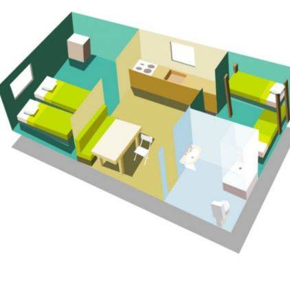 Mobil-home 2 chambres