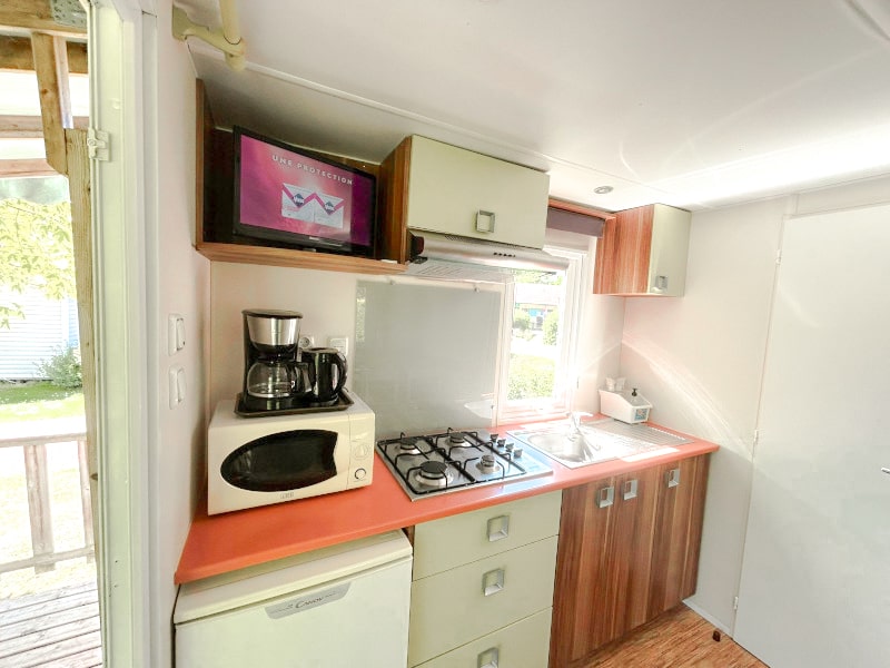 MOBIL HOME ASTRIA 23 PERSONS 1 BEDROOM TERRACE + TV 2